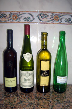 Some of the Albarinos that we bought and tried whilst in Cambados