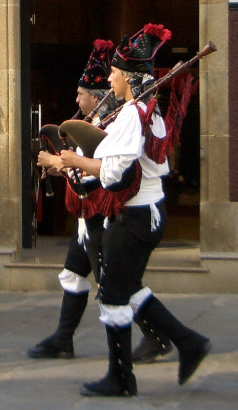 Galicia gaita galleo (Galician bagpipe) player