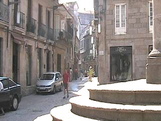 A small square in Galicia's Pontevedra 