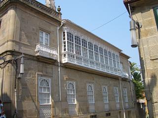 A galeria building in Pontevedra close to St Bartolomeu's church