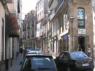 A street view in Ribeira, Galicia